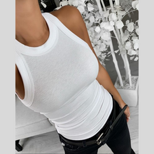 Load image into Gallery viewer, White Ribbed Tank Top | Daniki Limited